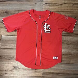 St Louis Cardinals MLB Dynasty Genuine Merchandise Red Baseball Jersey Men's XL